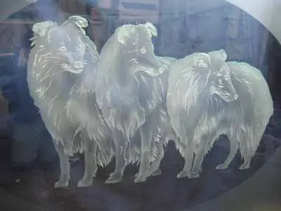 エッチングガラス 装飾ミラー・他の制作事例